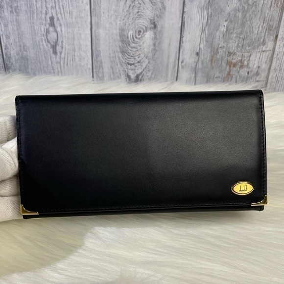 DUNHILL long calf leather men's wallet in black - Picture 4 of 14